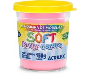 Massa de Modelar 150g Soft Rosa Bebê - Acrilex