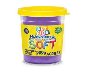Massa de Modelar 500g Soft Violeta - Acrilex