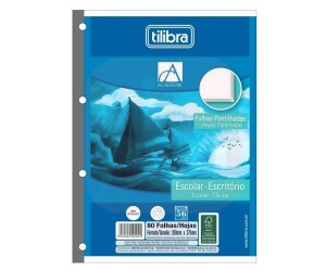 Bloco de Fichário Universitário Pontilhado Académie 80 Folhas - Tilibra