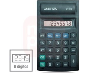 Calculadora 8 Dígitos ZT715 - Zeta