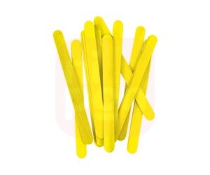 Palito de Sorvete C/100 - Amarelo