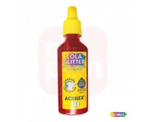 Cola Glitter 23g Vermelho - Acrilex