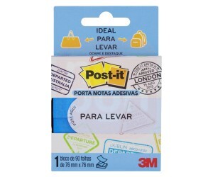 Post-it Para Levar Azul 76x76 90fls