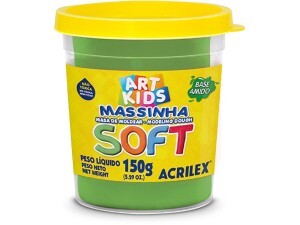 Massa de Modelar 150g Soft Verde - Acrilex
