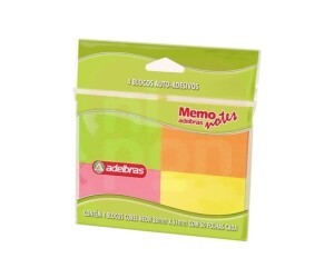 Bloco Auto-Adesivo Neon 38 X 51mm - 50fls