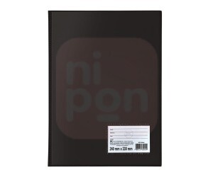 Pasta Catálogo C/20 Envelopes Finos - Preta