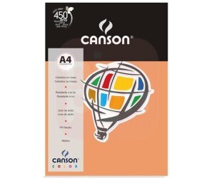 Papel Canson A4 180g Durazno / Pêssego