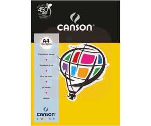 Papel Canson A4 180g Amarelo Canário