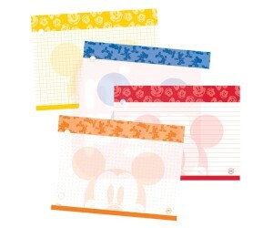 Fichário 1/4 Cristal Mickey + 80 Folhas