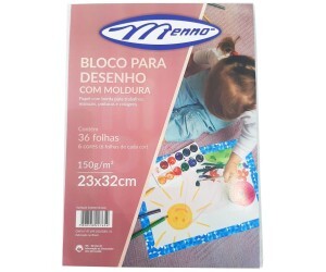 Bloco para desenho com Moldura Colorida