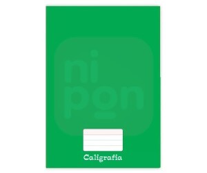 Caderno Brochura Capa Dura 96fls Verde - Caligrafia