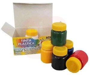Tinta Plástica 15ml 06 Cores - Acrilex