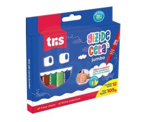 Giz de Cera Jumbo Tris 12 Cores - Tris