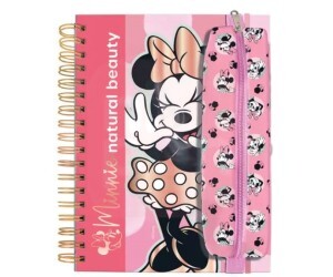 Estojo Escolar Disney Minnie Com Elástico Para Fixar em Caderno Dac