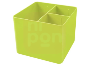 Porta Objeto Full Color C/ 3 Divisórias - Verde Kripton