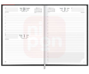 Agenda 2023 Prátika Preta Executiva M6 Tilibra Costurada