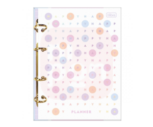 Planner Argolado 17,7 x 24 cm Happy 90 G 2024