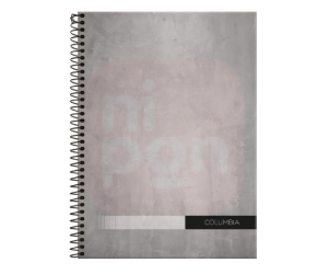 Caderno Universitário Capa Dura Espiral 1 Matéria 80 Fls 200x275 Columbia