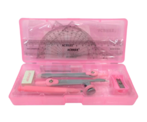Kit Conjunto Desenho Geometrico Acrilex (compasso + reguas + borracha)