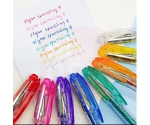 Caneta Signo Glitter Gel Spakling Ouro