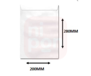 Envelope saco BRANCO 200X280mm