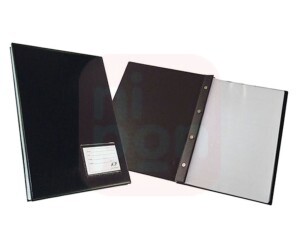 Pasta Catálogo A4 50 Plásticos Organizadora Preta