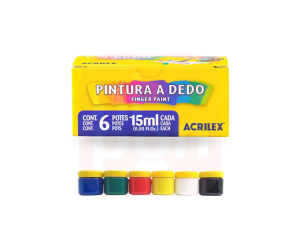 Pintura a Dedo C/6 - 30ml Acrilex