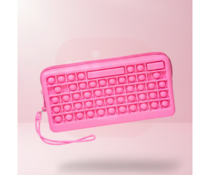 Estojo Escolar Antiestresse DAC Poosh! Teclado em Silicone