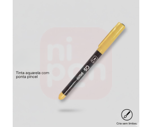 Caneta Marcador Brush Aquarelável CIS - Amarelo Canário