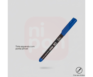 Caneta Marcador Brush Aquarelável CIS - Azul oceano