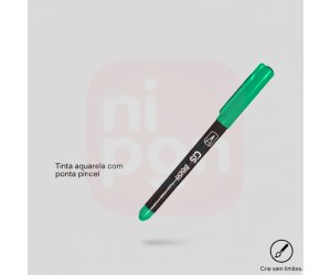 Caneta Marcador Brush Aquarelável CIS - Verde claro
