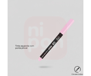 Caneta Marcador Brush Aquarelável CIS - Rosa pastel