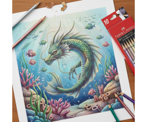 Lápis de Cor 10 Cores Metálico - Faber-Castell