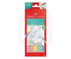 Lápis de Cor 10 Cores Pastel Aquarelável – Faber-Castell 