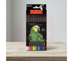 Lápis De Cor Supersoft 12 Cores - Faber Castell