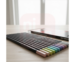 Lápis de Cor Supersoft Metálico 12 cores -  Faber-Castell