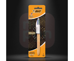 Caneta Esferográfica Retrátil 4 Cores Firework - BIC 