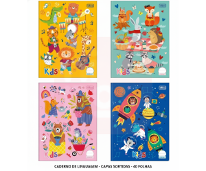 Caderno de Linguagem 40fls Capas Sortidas 