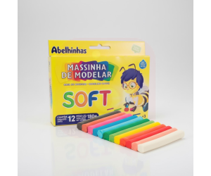 Massa de Modelar 12 Cores Soft 180g - Acrilex