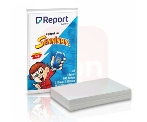 Papel Sulfite Report Senninha A4 75g 100 Folhas